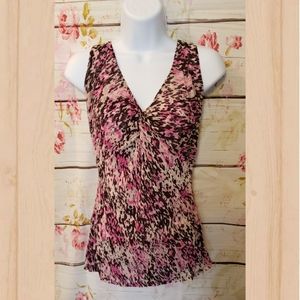 COPY - Express V Neck Sleeveless Blouse Pink and …